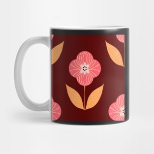 Retro floral pattern Mug